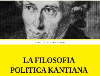 La filosofia politica kantiana
